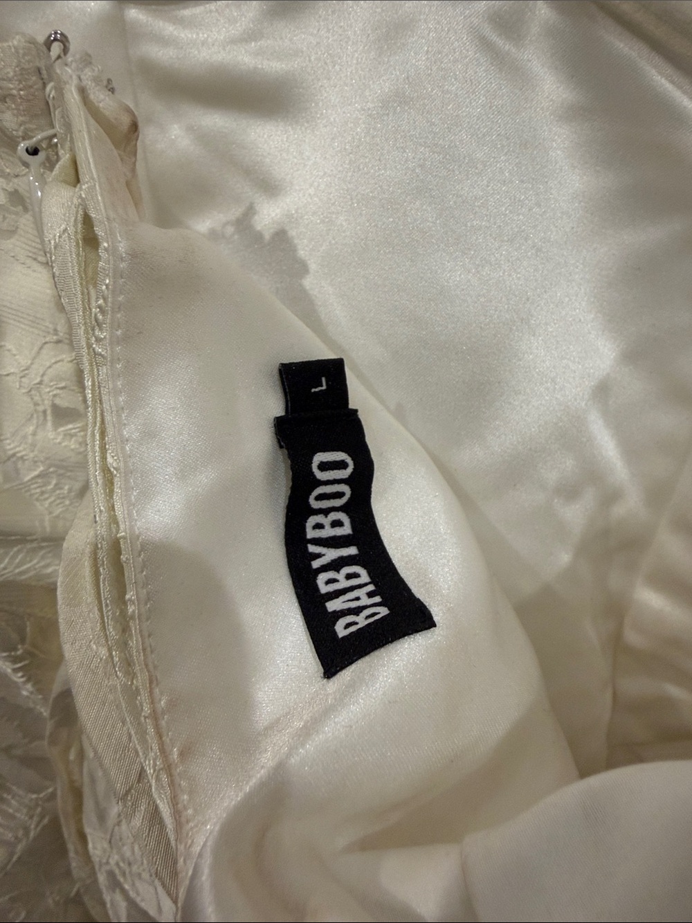 Babyboo JOCELYN MINI DRESS - IVORY - Picture 6 of 6